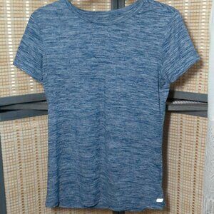 Amazon Essential Space-dyed Blue Dry-Fit Tee